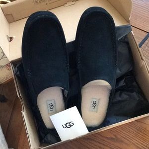UGG slip on Suede slippers with Wool sock lining